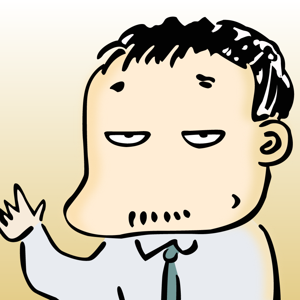 合同会社DMM.com 会長 亀山敬司氏のイラスト
